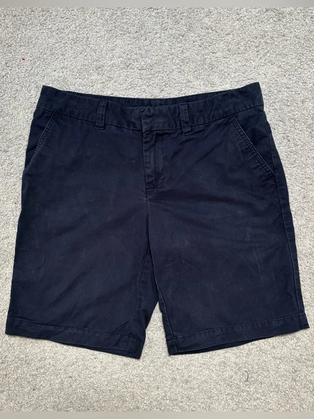 Tommy Hilfiger Women's Dark Navy Cotton Bermuda Shorts